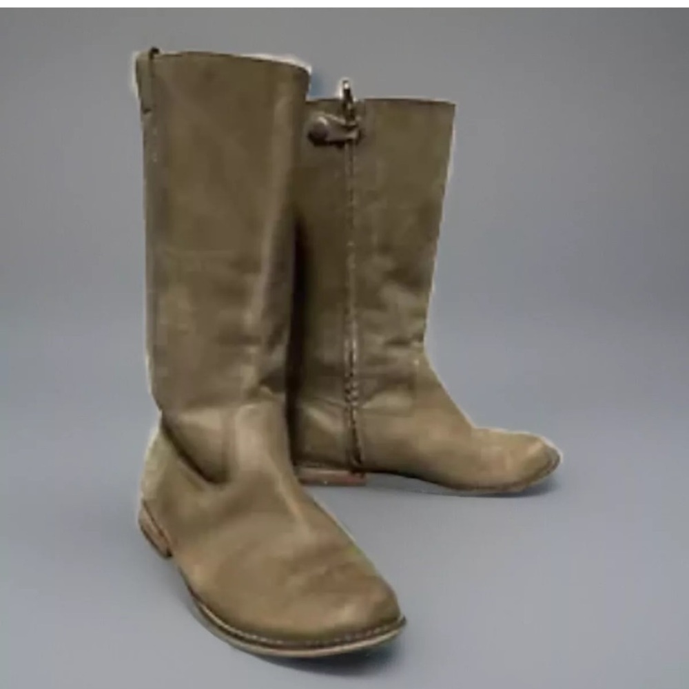 PEEK Leather Pull On Pre-owned High Top' Boots, Tan Size 5M Nice Condition